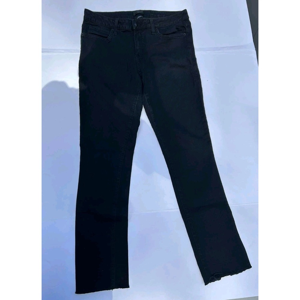 Bebe Black Bootcut Jeans Womens Size 31 Made in USA Low‎ Rise Stretch Denim